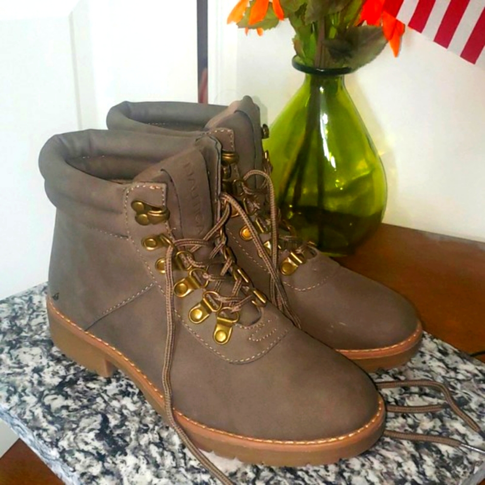 NAUTICA Women's Boots, Color Army Green 6.5
